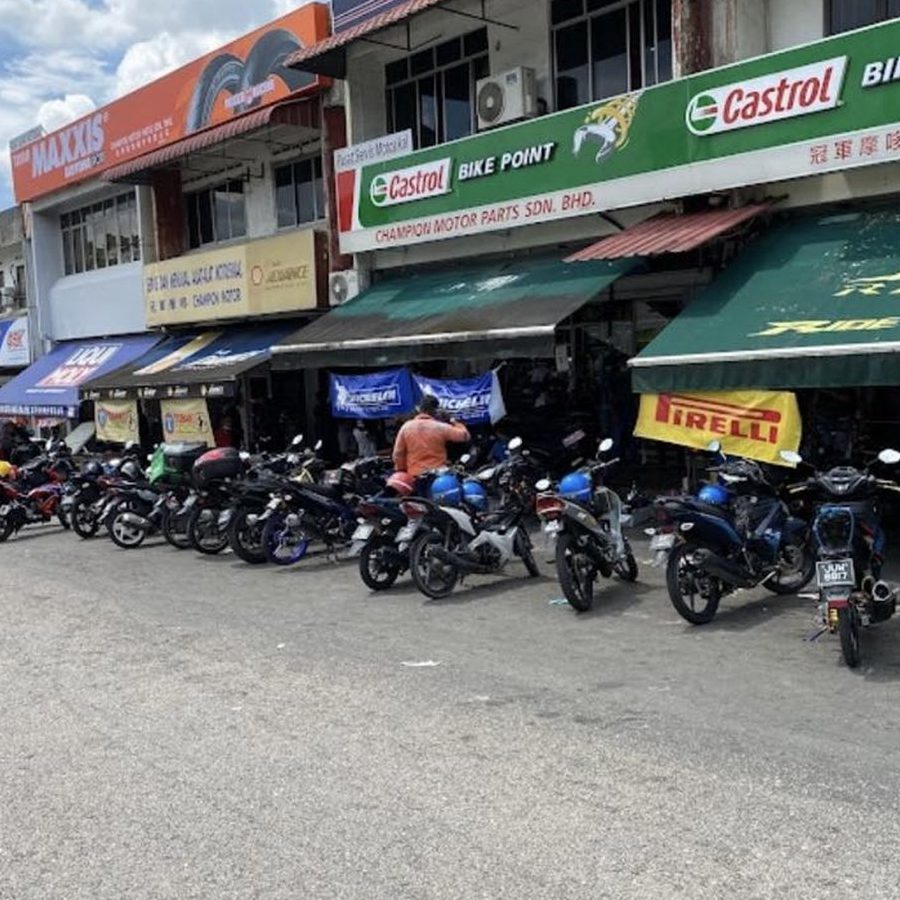 kedai motor terbaik di daerah johor baharu